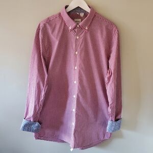 Haupt Germany L Old Money Ivy League Luxury Gingham Retro Flip Cuff Dress Shirt